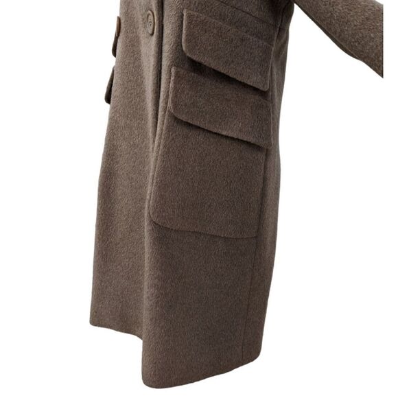 MACHKA Armada Camel Brown Double Breasted Wool & Mohair Blend Coat Size 38 - Picture 8 of 16
